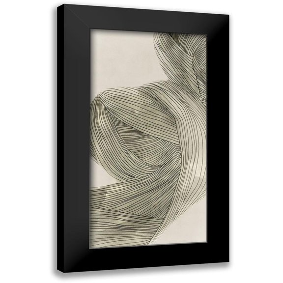 Isabelle Z 9x14 Black Modern Framed Museum Art Print Titled - Linear Sage Pathways II