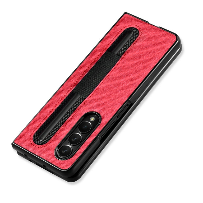 TECH CIRCLE Samsung Galaxy Z Fold 3 Case with S Pen Holder,PU Leather Slim Flip Shockproof Protective Cover Men Women Case for Samsung Galaxy Z Fold 3 TECH CIRCLE Samsung Galaxy Z Fold 3 Case with S Pen Holder,PU Leather Slim Flip Shockproof Protective Cover Men Women Case for Samsung Galaxy Z Fold 3