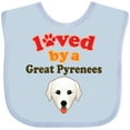 thumbnail image 3 of Inktastic Great Pyrenees Dog Boys or Girls Baby Bib, 3 of 4