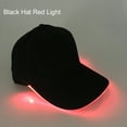 thumbnail image 4 of harmtty Fashion Unisex Solid Color LED Luminous Baseball Hat Christmas Party Peaked Cap, 4 of 7
