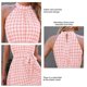 thumbnail image 5 of Vestido Halter Sin Mangas A Cuadros,Vestido Halter Sin Mangas A Cuadros Sin Mangas Con Volantes Vestido Corto A Cuadros Halter Calidad En La Que Puedes Confiar, 5 of 6