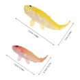 thumbnail image 5 of WEUVEB 10Pcs Assorted Color Aquarium Decor Resin Simulated Fish for Garden Enthusiasts Pond Decor, 5 of 8