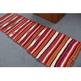 thumbnail image 4 of Red Kitchen Rugs, , Oushak Rugs, Rugs For Bedroom, Vintage Rug, 2.7x9.6 ft Area Rug, Turkish Rug, Herki Rug, Organic Indoor Rug, 4 of 10