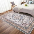 thumbnail image 4 of Junovo Boho Rug Non Slip Bedroom Rug Vintage Area Rugs for Living Room,6'x9',Khaki, 4 of 7