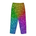 thumbnail image 5 of Sigee Colorful Glitter Print Women's Soft Pajama Pants - Breathable and Comfortable Lounge Sleep Bottoms with Elastic Waistband and Pockets-, 5 of 9