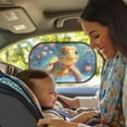 thumbnail image 2 of Yuyamidu Sea Turtle Sun Shade for Car Window Baby 2 Pack Car Window Shades for Side Window Heart Sunshade for Car Back Window Foldable Backseat Sun Visor for Car SUV Truck, 2 of 7