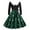 Dark Green, variant on UngA Women's Christmas Dresses 2025 Winter Warm Plush V Neck Cute Printed Party Dresses with Belt Long Vintage Women's Cocktail Dresses,Size L