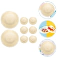 thumbnail image 4 of 8Pcs DIY Straw Hats Crafts Making Unfinished Hat Blank Graffiti Hat Decorative Straw Hat, 4 of 8
