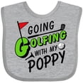 thumbnail image 3 of Inktastic Going Golfing with My Poppy- Kids Golf Boys or Girls Baby Bib, 3 of 4
