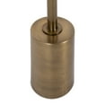 thumbnail image 4 of Kate and Laurel Xyler Round Wood and Metal Drink Table, 10 x 10 x 24, Walnut Brown Wood and Antique Brass, Mid-Century Plant Pedestal Table for Storage and Display, 4 of 7