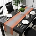 thumbnail image 3 of Orange Gray Ombre Table Runner 70 Inches Long, Modern Gradient Abstract Art Kitchen Coffee Dining Table Decoration for Home Party Birthday Wedding Home Decor 13x70 Inches, 3 of 8