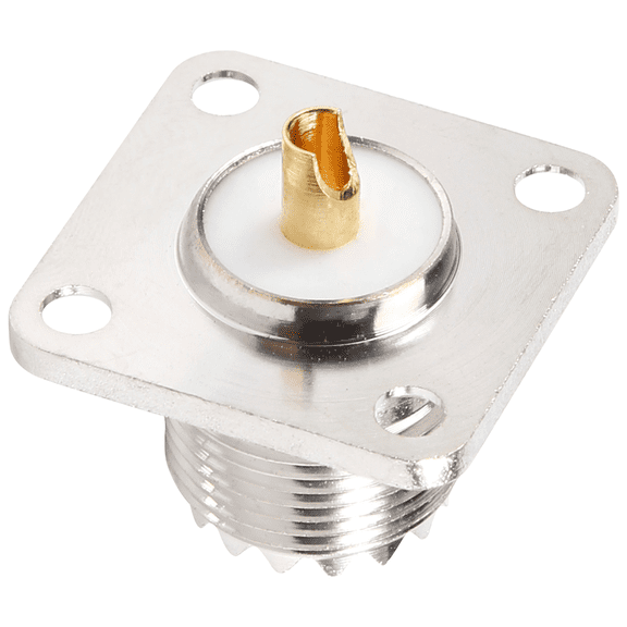 TOP! UHF SO-239 Female Jack Square Shape Solder Cup Coax Connector for Ham Radio