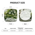 thumbnail image 5 of Honeii Nature Hand Daisies Art Print Square Cushion Cover with Elastic Band & Ties,Sofa Cushion Covers,Furniture Protector for Living Room,Washable Sofa Seat Slipcover-Six Piece, 5 of 7