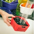 thumbnail image 2 of Hutzler 3-in-1 Berry Keeper Colander and Container, Keeps Berries Fresh Longer, 2 Pints, Purple, 2 of 5