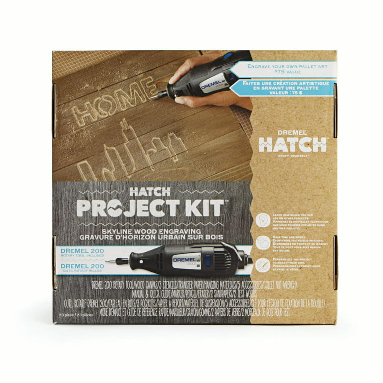 Dremel PK-04 Hatch Project Kit Skyline Wood Engraving 