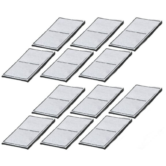 Premium Charcoal Water Filter Replacement (2-Chamber) for Drinkwell Pet Fountain By NISPIRA - 12 Filters ...