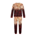 thumbnail image 5 of Racifhz Family Matching Pajamas Set Halloween Outfits Long Sleeve Sleepwear Loungewear Top and Pants Pumpkin Print Holiday Nightwear Gifts for Parents and , Men Size:M, 5 of 6