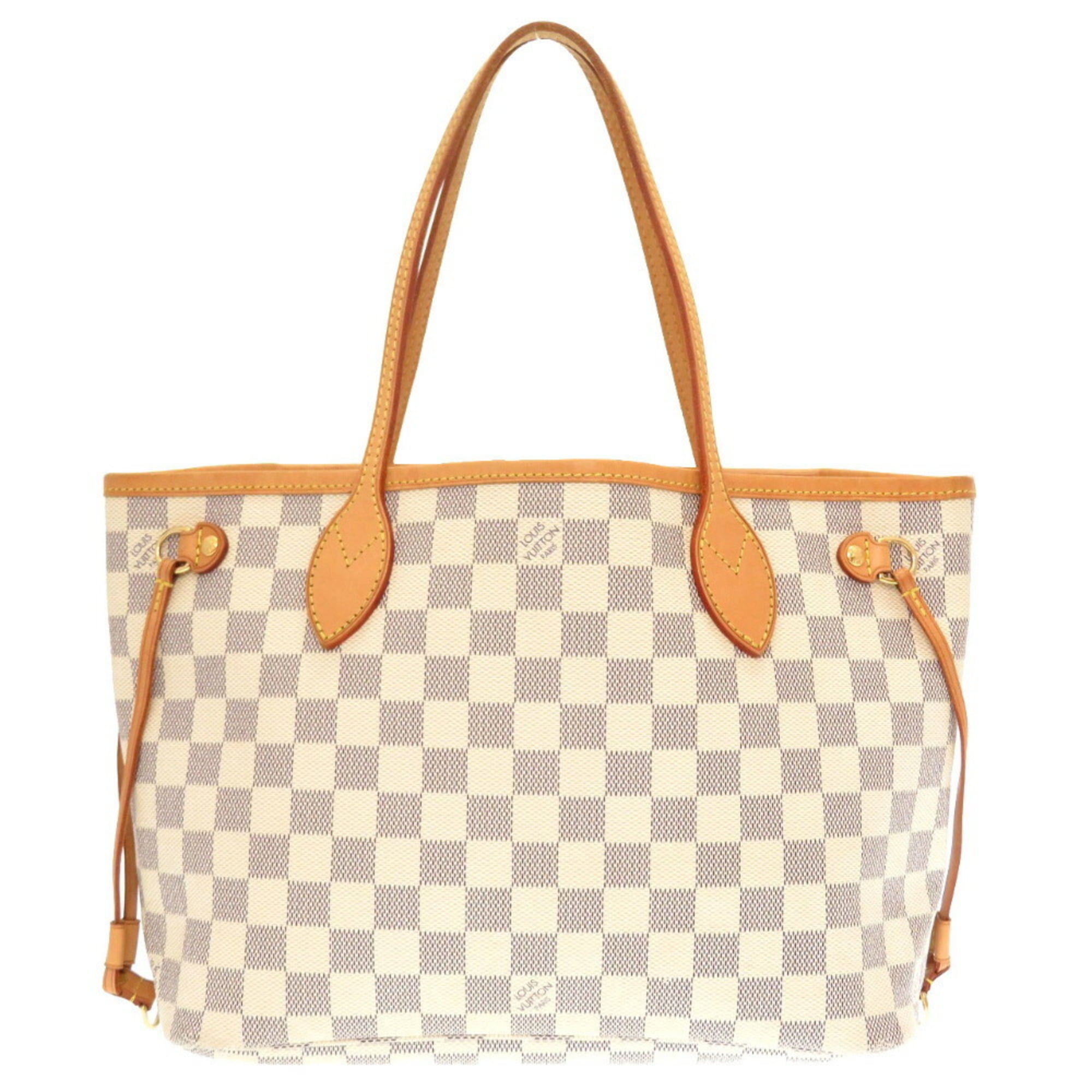 Authenticated Used Louis Vuitton Damier Azur Neverfull PM N51110 Tote