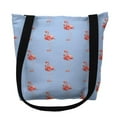 thumbnail image 1 of 18 x 18 in. Flamingo Tiled Light Blue Background Tote Bag - Large, 1 of 1