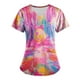 thumbnail image 4 of Pullover Impreso de Pascua de las Mujeres, Nuevo Cuello en V de Manga Corta Casual Top para Uso Diario Y de Fiesta, Camiseta de Cuidado de la Moda Elástica, 4 of 4