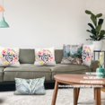thumbnail image 3 of Happy Mother Day Throw Pillow Covers,Text Mother's Day On Colorful Flowers Decorative Pillow Covers Digital Printing Blended Fabric for Couch Sofa Bed Invisible Zipper 16X16 in, 3 of 6