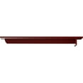 thumbnail image 4 of Ekena Millwork 3"W x 20"D x 2"H Heaton Hidden Support Steel Bracket w/ 16" Support Depth, Hammered Bright Red, 4 of 11