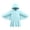Light Blue, variant on Girls Hooded Jacket Ruffled Full Zip Up Long Sleeve Ruffled Hoodies Sweatshirt Top Butterfly Wing Cardigans
