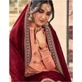 thumbnail image 3 of Designer Wedding Wear Indian Pakistani Salwar Kameez Suits Plazzo Pant Outfits ( Orange, S - 38 ), 3 of 5