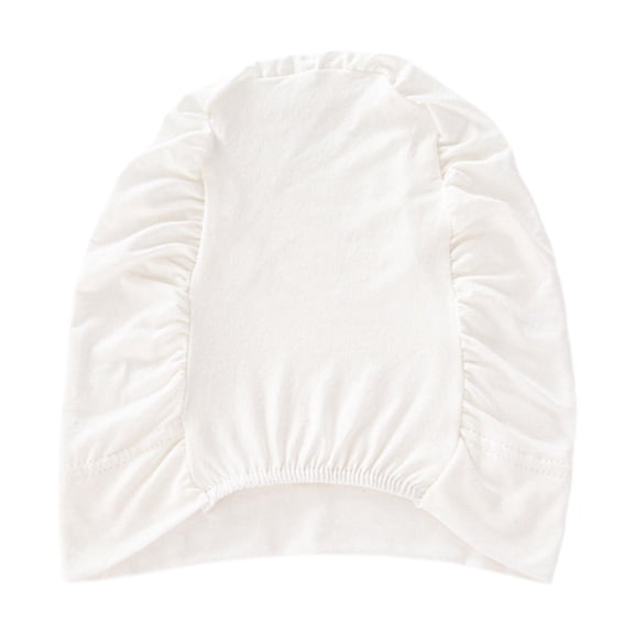 QccHieUs Muslim Women Indian Turban Hat Beanie Comfortable Hair Cover Headwrap Hijab Cap White