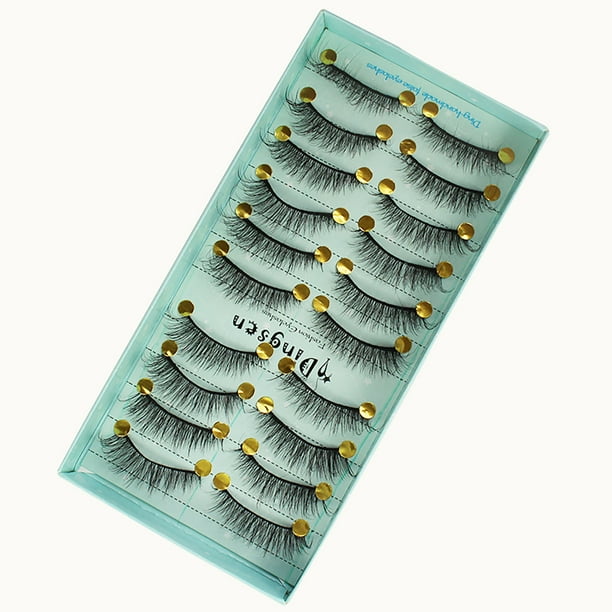 Xihbxyly Pestañas 3D, Pestañas Gruesas de Aspecto Natural, Pestañas Largas y Rizadas de Tira Completa, Estilo Glamuroso y Sutil, Pestañas Reutilizables, Maquillaje para Bodas, Look Perfecto para Self