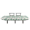 thumbnail image 3 of Cactus Futon Couch, Prickly Pear Tropical Succulent Plants with Modern Design, Daybed with Metal Frame Upholstered Sofa for Living Dorm, Loveseat, Fern Green Black, by Ambesonne, 3 of 4