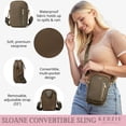 thumbnail image 2 of Kedzie Women's Neoprene Convertible Sling Bag with Adjustable Strap, Olive, 2 of 6