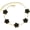 Black, variant on Link Bracelets Five-leaf Clover Bracelets White/Black/Red/Lucky Bracelet for Women Teen Girls Jewelry Gifts