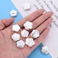 thumbnail image 6 of Natural Keshi Pearl Beads Cultured Freshwater Pearl No Hole/Undrilled Flower Seashell Color 18-21x18-21x4-5mm, 6 of 6