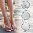 thumbnail image 4 of Psesaysky Women's Dog Paw Flip Flops Pink Anti-Slip Light Skin-Friendly Beach Sandals House Sandals for Girls Ladies, 4 of 7