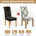 thumbnail image 5 of Y YUNHSOM Dining Room Chair Cover, Stretch Parson Chair Slipcover Removable Washable Chair Protector for Home, Restaurant, Banquet, 5 of 6