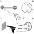 thumbnail image 7 of IVV Bathroom Hardware Set of 3, Stainless Steel Bathroom Accessories, Including 11.8" Towel Bar, Toilet Paper Holder, 1 Robe Towel Hook, Gold, 7 of 7