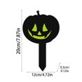 thumbnail image 2 of Halloween Yard Decorations Outdoor, Scary Outdoor Halloween Decorations, Pumpkin Decorations Outdoor, Halloween Glow in The Dark, 1 Piece Pumpkin Silhouette Acrylic Lawn Stake, 2 of 8
