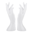 thumbnail image 3 of Decodeary 1Pair Female Mannequin Hand Multifunctional for Ring Finger Props Photograph White Height 8.46 Inch 1Set, 3 of 6