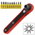 thumbnail image 3 of Small Ratchet Spanner Hexagon Quick Release Wrench Screwdriver Repair Tooldriver With Screwdriver Bits, 3 of 7