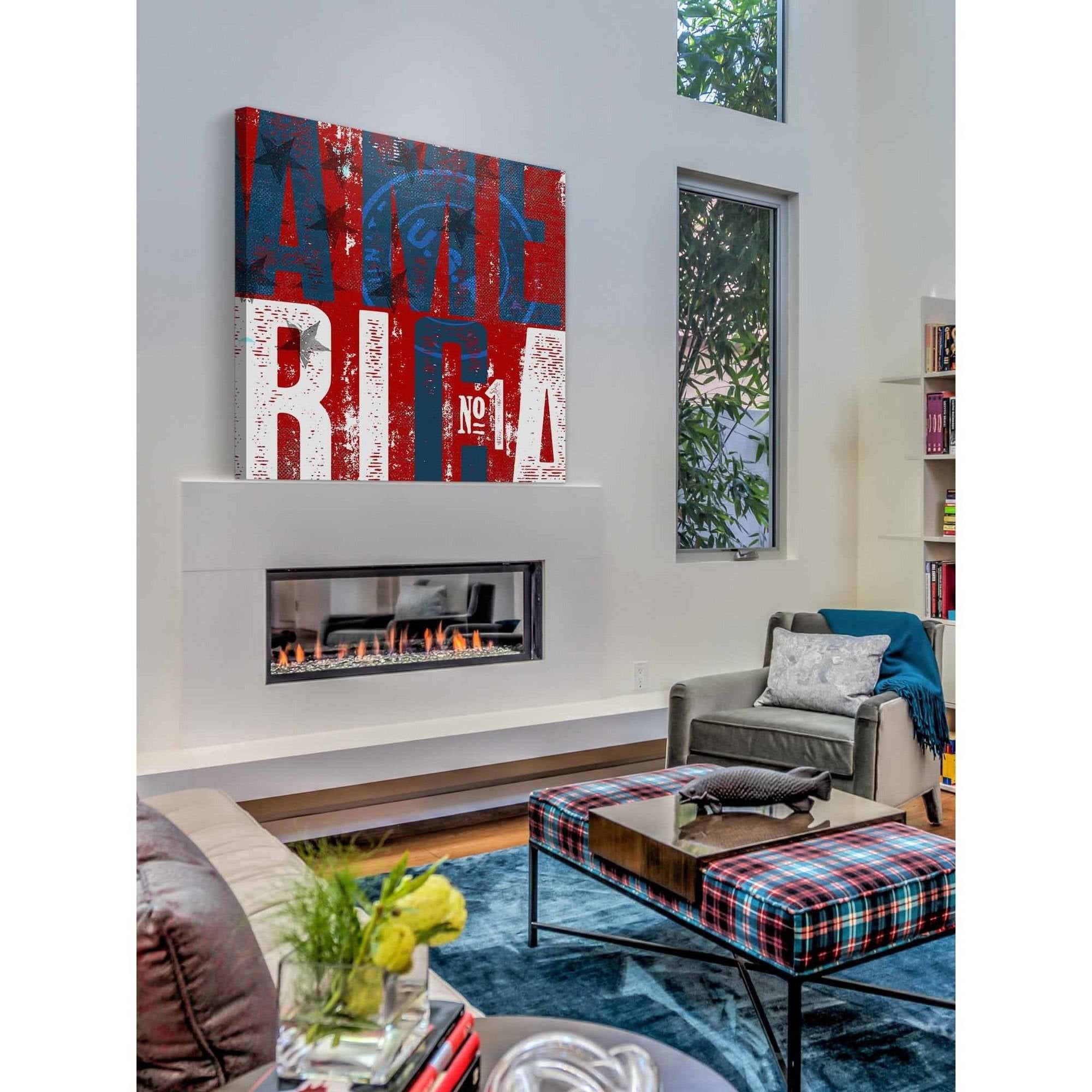 "America No.1" Painting Print on Wrapped Canvas
