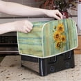 thumbnail image 3 of ZUXONGSY Wooden Sunflower Toaster Cover 2 Slice Bread Machine Dust Cover Wide Slot Universal Size Microwave Oven Dustproof Cover Anti Greasy Bread Maker Dust Covers, 3 of 7