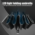 thumbnail image 4 of LED Reflective Strip Umbrella High Water-tight Fabric Umbrella for Effective Sunscreen on Sunny Days  Navy Blue, 4 of 8