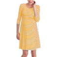 thumbnail image 3 of SPRING PARK Maternity Pregnant Nursing Tops Pregnancy Shirts Casual Stripe O-Neck Sleepwear, 3 of 7