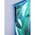 thumbnail image 7 of TTAO Toddler Girls Holographic Full Body Suit Disco Outfit Metallic Hippie Jumpsuit Sparkly Flare Pants Romper Blue 3-6 Months, 7 of 7