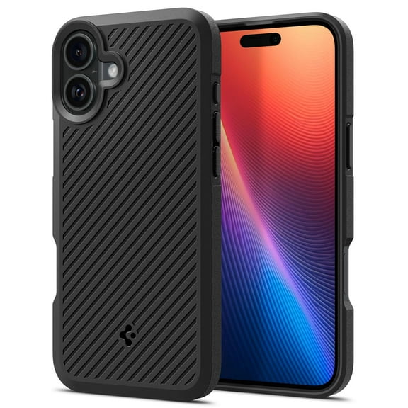 Spigen Core Armor Designed for iPhone 6.1" Case (2024) [Military-Grade Protection] - Matte Black
