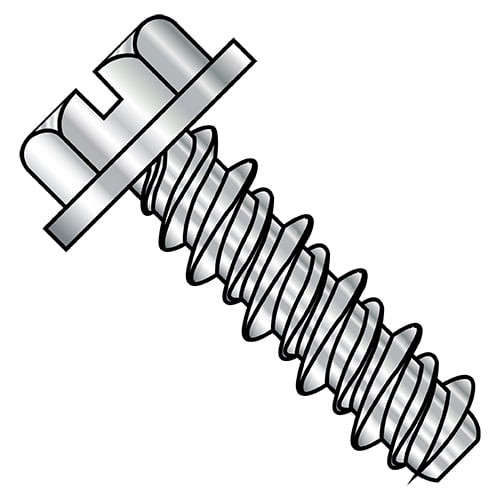 10-16X1/2 #8HD Slotted Indented Hex Washer High Low Fully Threaded 18-8 Stainless Steel (Pack Qty 3,000) BC-1008HSW188