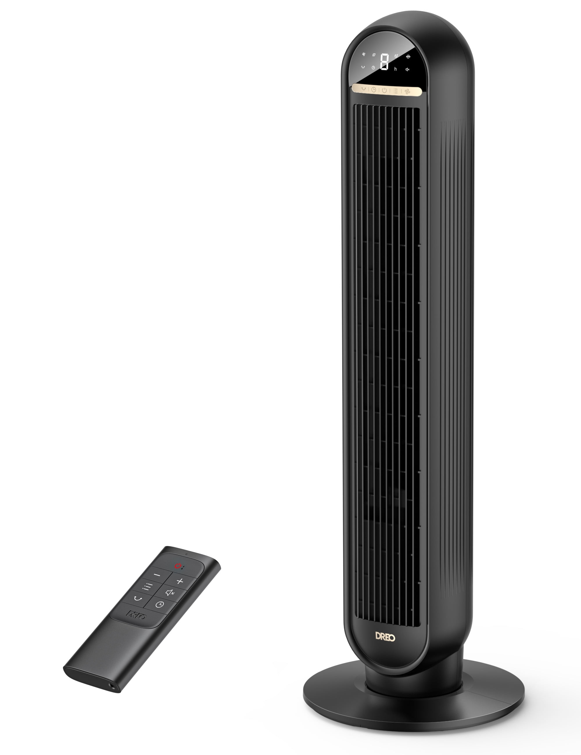 Dreo Tower Fan, Fan with Remote, 90° Oscillating Fan with 4 Speeds, 4