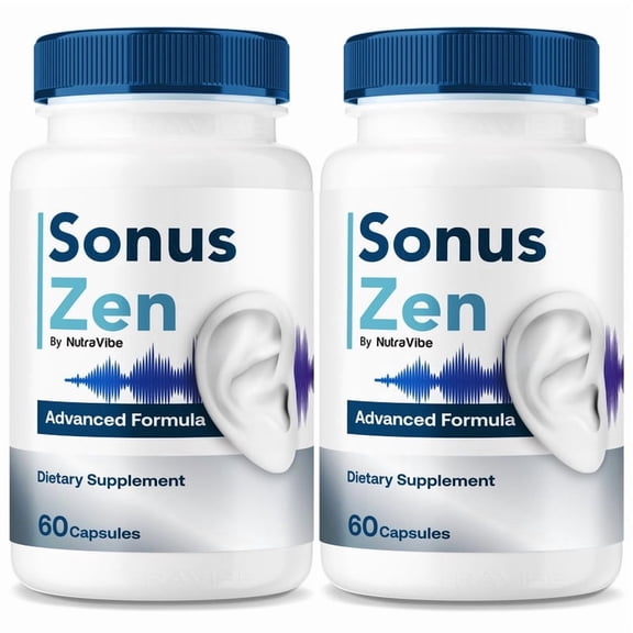 (2 Pack) Sonus Zen Capsules – Original Formula with a Premium, Natural Blend to Support Ear Health, Hearing Comfort & Auditory Balance | Clean and Gentle, Easy-to-Take Daily Pills (120 Capsules)