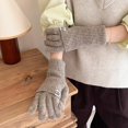 thumbnail image 4 of harmtty Women Convertible Winter Gloves Warm Touchscreen Gloves 2-in-1 Knitted Stretchy Texting Gloves for Daily Outings Driving, 4 of 8